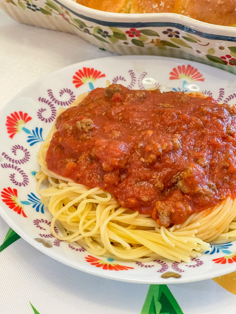 Spaghetti meat sauce recipe