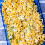 this cheesy chicken broccoli casserole is a hearty meal perfect for a busy weeknight