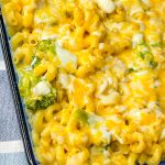 this cheesy chicken broccoli casserole is a hearty meal perfect for a busy weeknight