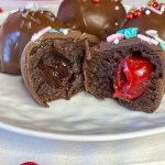 Three ingredient chocolate brownie truffles are an easy delectable treat perfect for the holidays!