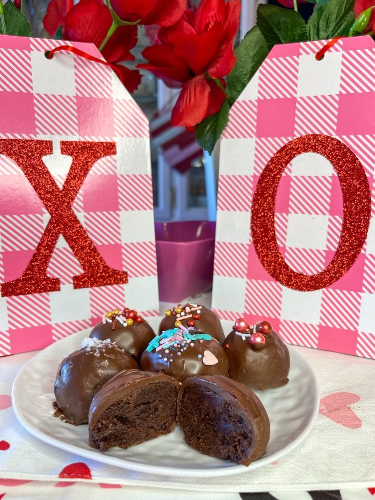 Three ingredient chocolate brownie truffles are an easy delectable treat perfect for the holidays!