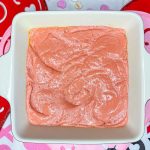 easy and delicious three ingredient strawberry cake mix strawberry brownies, perfect for Valentine's Day!