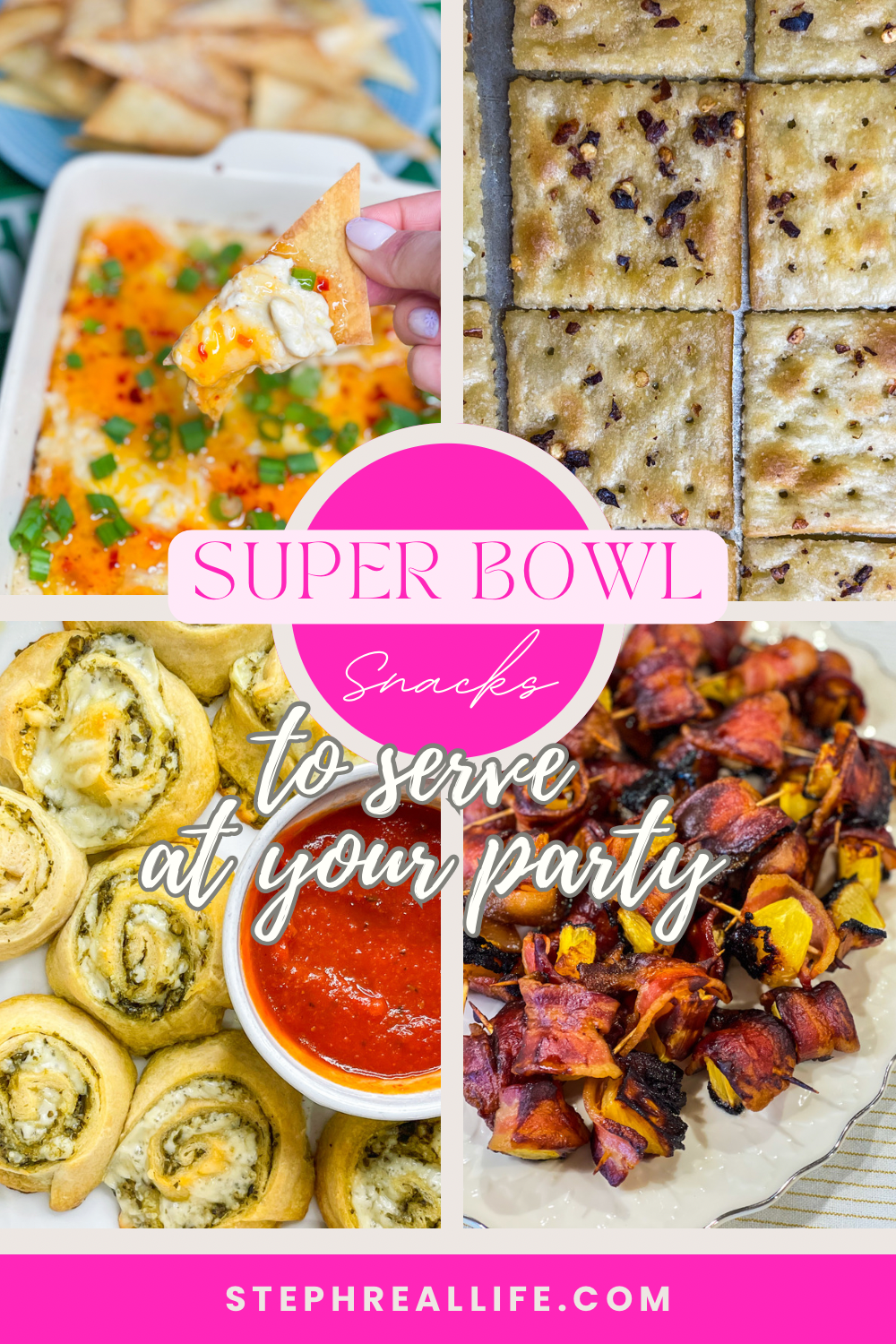 mouth watering and crowd pleasing appetizers for your Super Bowl party. Easy to make and guaranteed to be fan favorites.