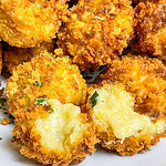 The best way to use up leftover mashed potatoes is to make Mashed Potato Croquettes.