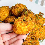 The best way to use up leftover mashed potatoes is to make Mashed Potato Croquettes.