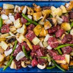 These Oven Baked steak Bites are quick and easy but also juicy and delicious. It's a great way to stretch steak and the perfect weeknight meal.