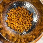 Air Fried Chickpeas are perfectly crispy and great as a snack or a salad topper.