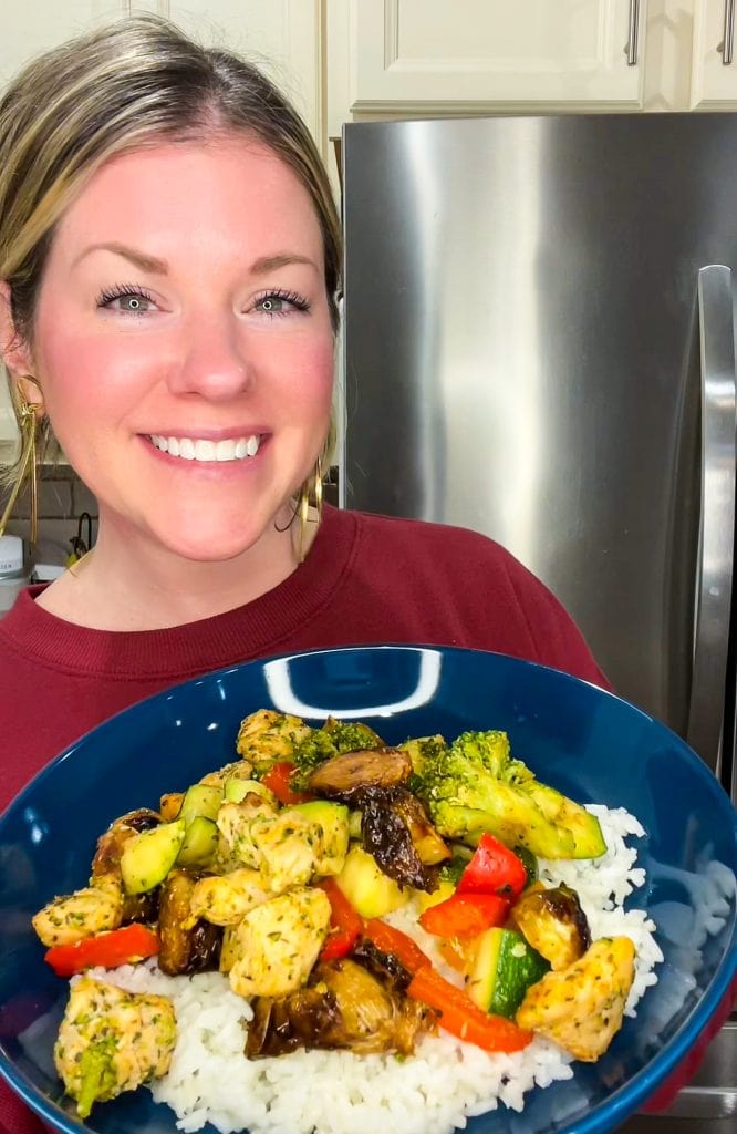 Air Fryer Chicken and Veggies