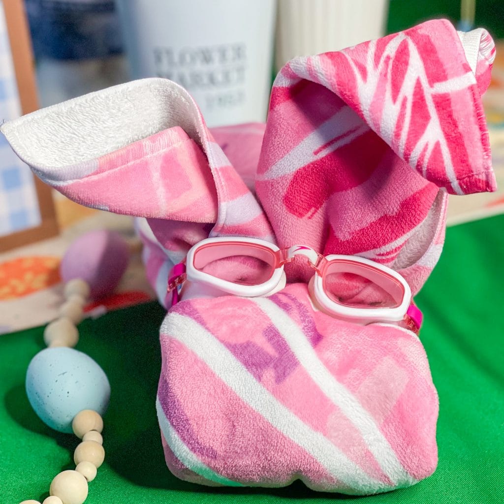 This Beach Towel Bunny is the perfect addition to any Easter basket!