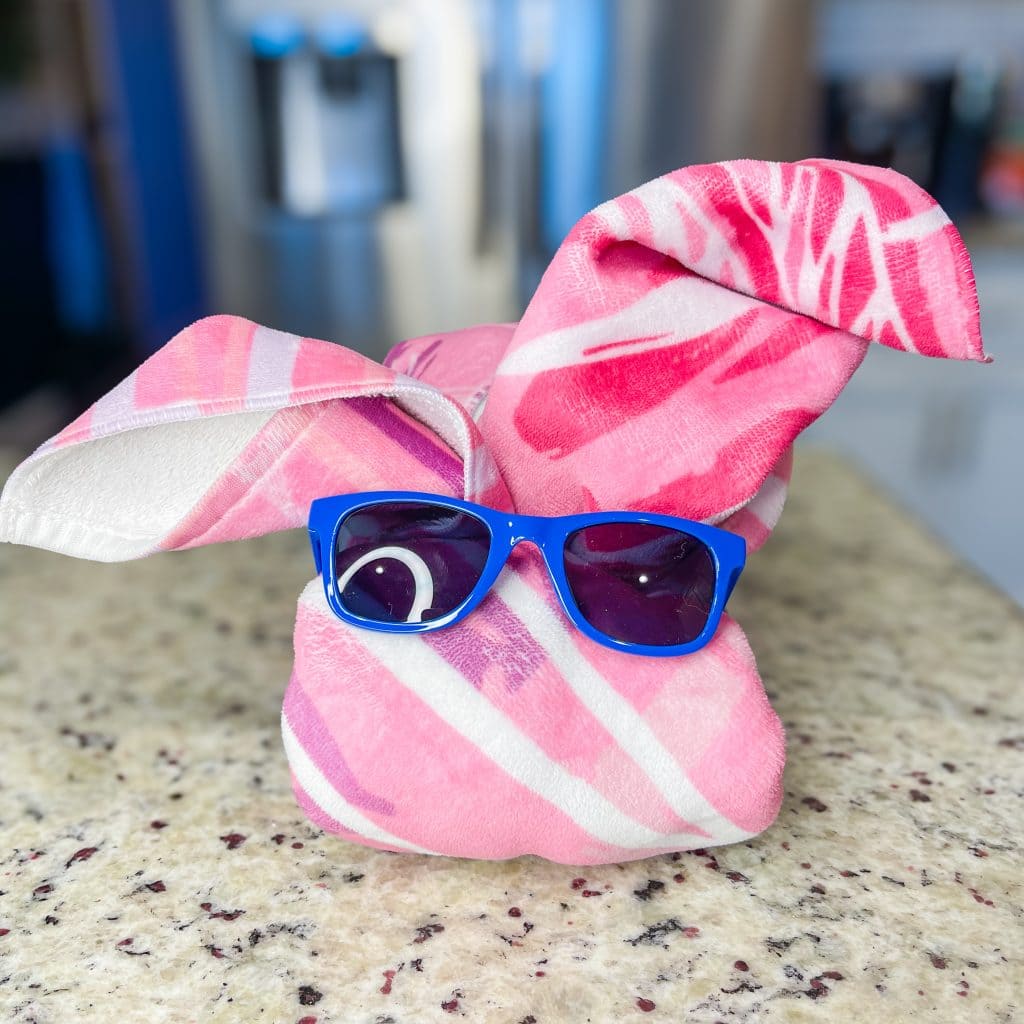 This Beach Towel Bunny is the perfect addition to any Easter basket!