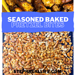 If you love the Dot's brand pretzels, you will love these Seasoned Baked Pretzels made easily at home. Just a few simple seasonings like lemon pepper, cayenne, garlic powder, and ranch added to sourdough pretzels take the pretzels from ho hum to over the top scrumptious.