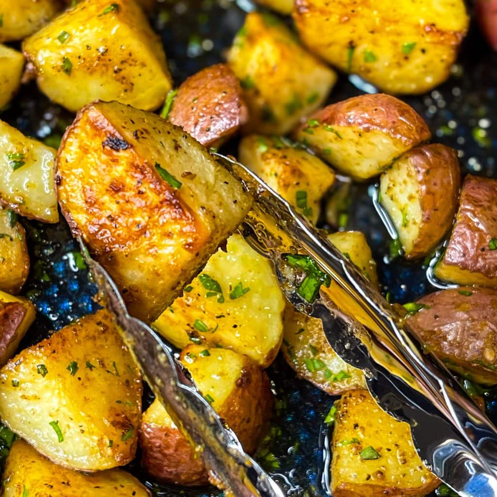 Roasted Red Potatoes are buttery and delicious. The perfect accompaniment to any dish and so easy to prepare!