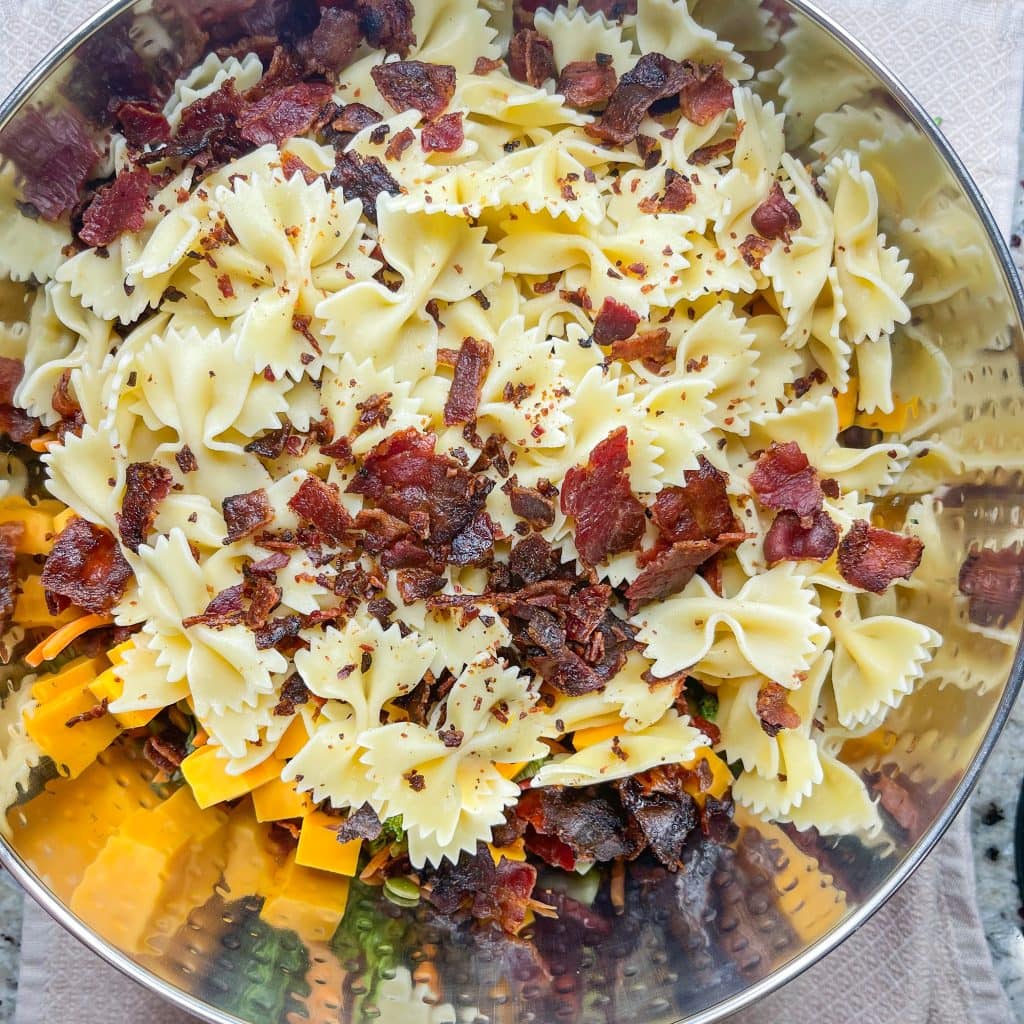 Loaded with fresh broccoli, tender pasta, and tons of flavor, this Broccoli Pasta Salad is perfect for any occasion and is so easy to make.