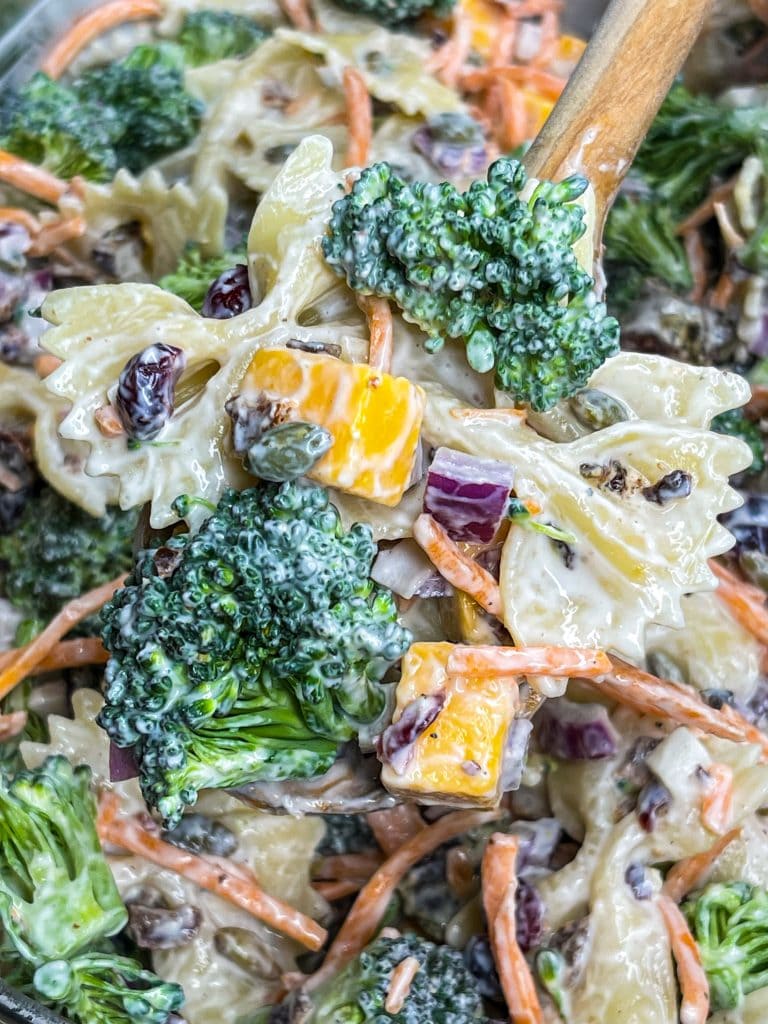 Loaded with fresh broccoli, tender pasta, and tons of flavor, this Broccoli Pasta Salad is perfect for any occasion and is so easy to make.