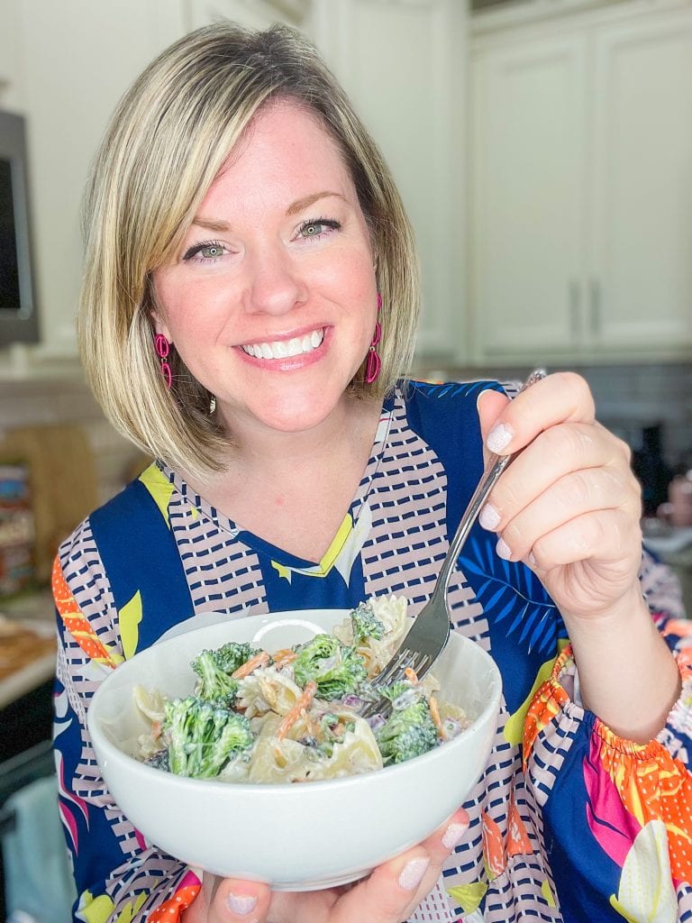 Loaded with fresh broccoli, tender pasta, and tons of flavor, this Broccoli Pasta Salad is perfect for any occasion and is so easy to make.