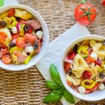 Love Italian subs? You will absolutely LOVE this Italian Sub Pasta Salad made with Italian meats, mozzarella cheese, tortellini, and veggies in an Italian vinaigrette. This pasta salad will make you the star of any get-together.