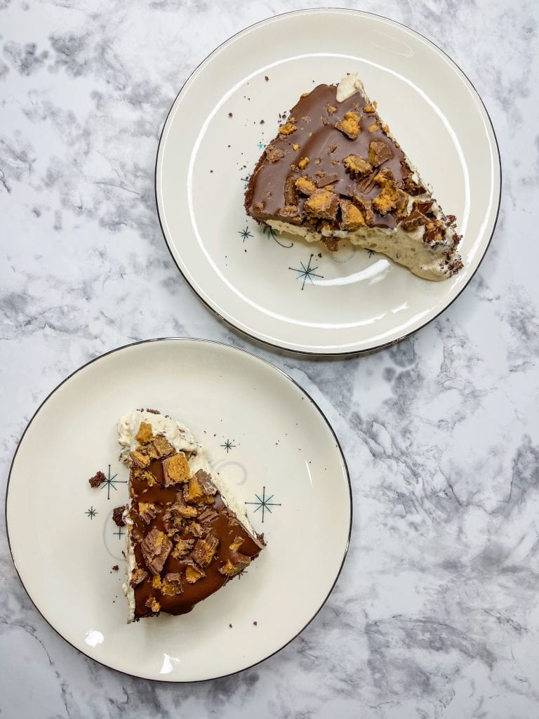 Just a few simple ingredients to this mouth-watering chocolate and peanut butter pie with a Reese's Peanut Butter Cups topping. And it's quick! If you are a fan of chocolate and peanut butter together, this is a must make! The perfect chilled pie for any occasion.