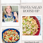 The weather is getting warmer, which means it's Pasta Salad Season! Here's a pasta salad round up with 15 of my favorite recipes.