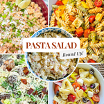 The weather is getting warmer, which means it's Pasta Salad Season! Here's a pasta salad round up with 15 of my favorite recipes.