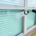 This is my no fail, Streak Free Window Cleaning Recipe for outside windows using a couple of simple products you probably already have at home. Wash your windows easily and quickly without wasting time drying and enjoy a crystal clear view today!