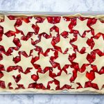 Cherry Slab Pie is the perfect summer dessert to feed a crowd and with only 3 ingredients, it's so easy!