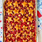 Cherry Slab Pie is the perfect summer dessert to feed a crowd and with only 3 ingredients, it's so easy!