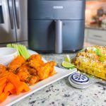 If you haven't made wings in the air fryer yet, this might change your life! Air Fryer Buffalo Wings are crispy, saucy, spicy, super delicious and so easy to prepare. Once you make wings in the air fryer, you may never go back to any other way to prepare them. The air fryer makes chicken wings crispy and flavorful. My life was changed for the better once I discovered ! can cook wings in my air fryer.