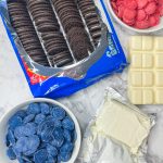 These Patriotic Oreo Truffles are only 5 easy ingredients, are simple to assemble, and look stunning on a 4th of July spread.