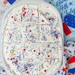 This Patriotic Jello Poke Cake is so easy to make and perfect for the 4th of July!