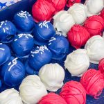 These Patriotic Oreo Truffles are only 5 easy ingredients, are simple to assemble, and look stunning on a 4th of July spread.