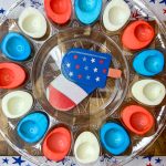 If you are making deviled eggs for your 4th of July party, make Red, White, and Blue Deviled Eggs!