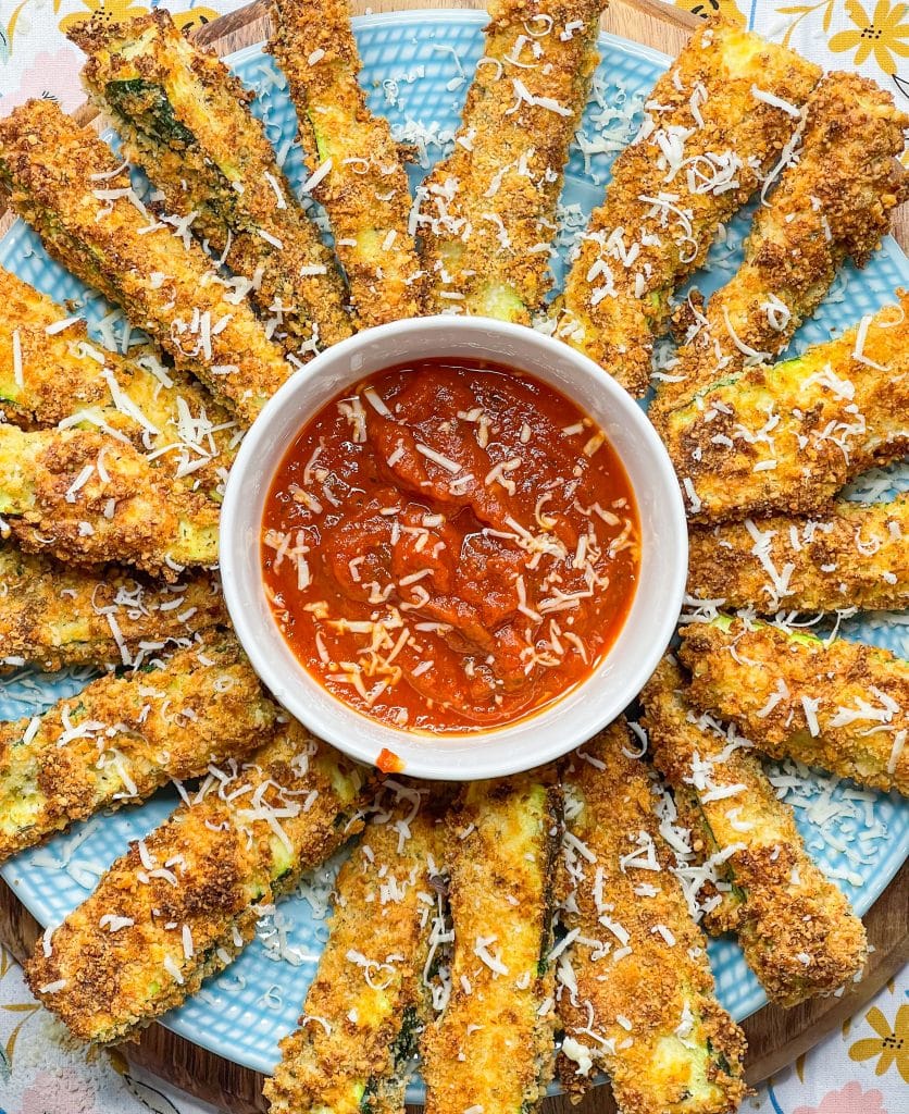 If you are a big fan of fried zucchini, you'll love this lightened up recipe for Air Fryer Zucchini Fries. All the taste and crispiness you love, without the oil and mess!