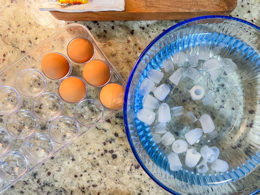 Air Fryer Hard Boiled Eggs are an easy way to cook eggs, especially if you eat a lot of eggs! There's no water or boiling involved and they are perfect every time!