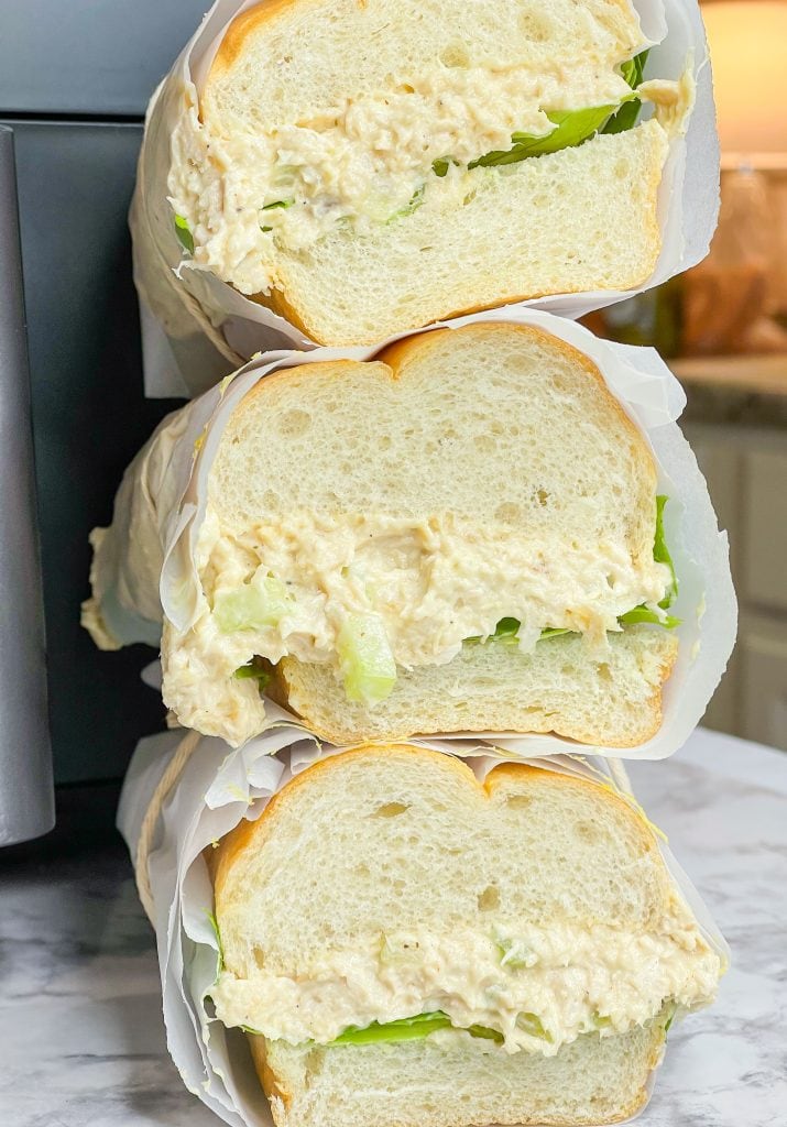 Chicken Salad in the Air Fryer makes the most juicy, flavorful chicken and it's super easy!