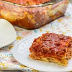 Lasagna- the hearty, comforting, reminds you of home casserole Three delicious layers of cheesy, beefy, saucy goodness that is always the perfect dish for any occasion and any day of the week.