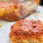 Lasagna- the hearty, comforting, reminds you of home casserole Three delicious layers of cheesy, beefy, saucy goodness that is always the perfect dish for any occasion and any day of the week.