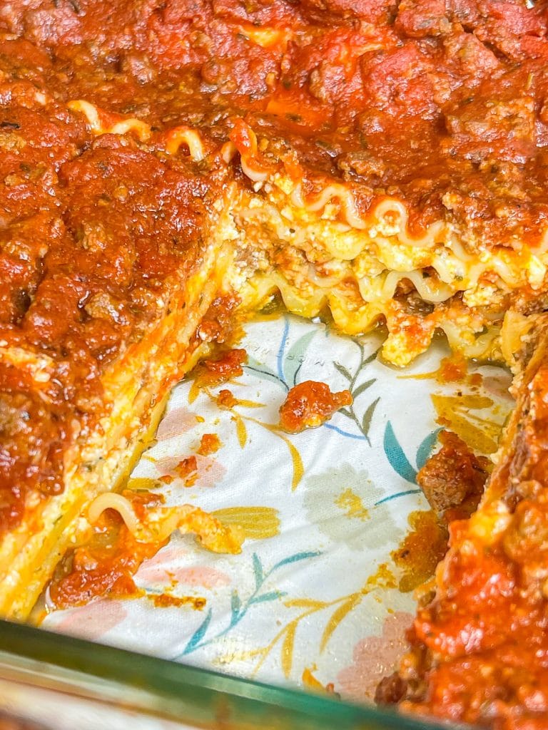 Lasagna- the hearty, comforting, reminds you of home casserole Three delicious layers of cheesy, beefy, saucy goodness that is always the perfect dish for any occasion and any day of the week.