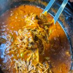 Slow Cooker Beef Ragu is made with chuck roast, which is usually an inexpensive cut of meat and readily available. The roast is quick seared to lock in flavor and combined with red wine, tomatoes, carrots, garlic, onions, and celery before being cooked low and slow all day. The meat just falls apart and the sauce is robust and bold; exactly what you want on a cold fall or winter night. Serve the shredded beef with the tomato sauce over a big bowl of pappardelle or egg noodles along with a side of crusty bread and you have a meal to warm your family on a chilly night.