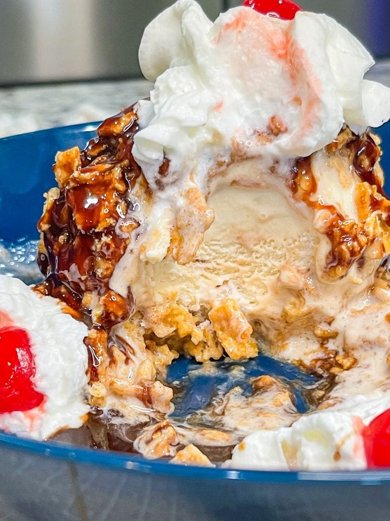 Air Fryer Fried Ice Cream