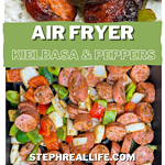 Air Fryer Kielbasa and Peppers is a delicious dinner cooked easily in your air fryer in just 15 minutes making it the perfect busy weeknight dinner.