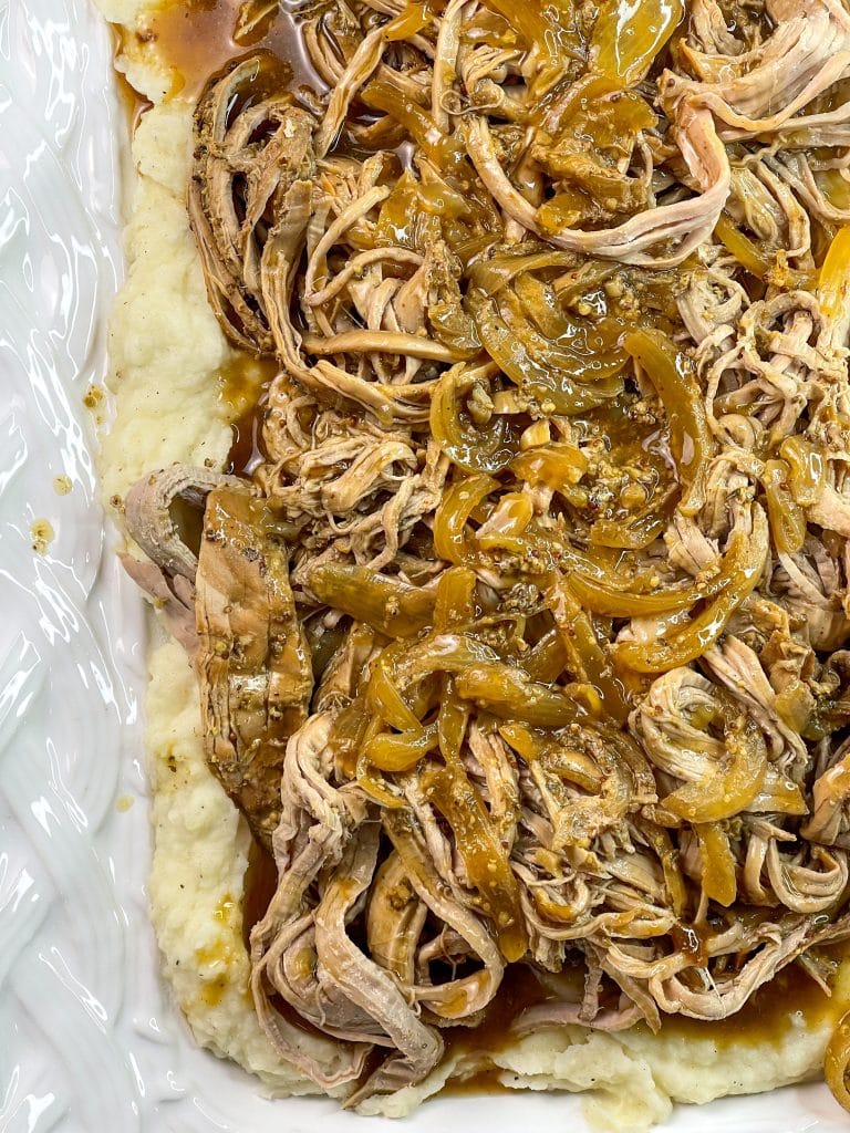 This easy and delicious Slow Cooker Maple Pork Loin celebrates the flavors of fall. It's the perfect cozy dinner for a cool fall night, cooking low and slow all day for a comforting and hearty meal.