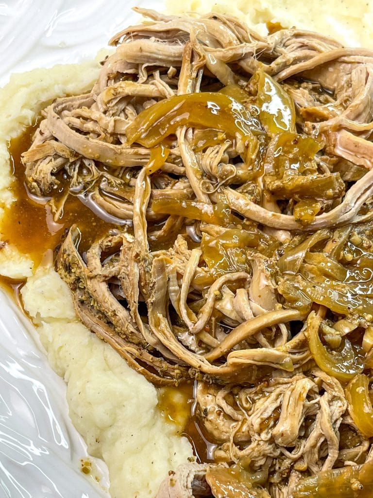 This easy and delicious Slow Cooker Maple Pork Loin celebrates the flavors of fall. It's the perfect cozy dinner for a cool fall night, cooking low and slow all day for a comforting and hearty meal.