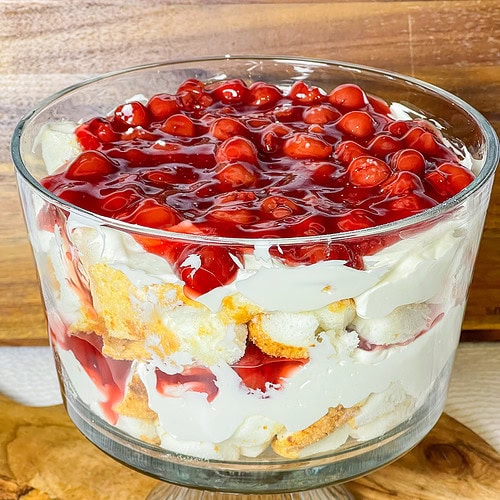 Cherries in the Snow is a delicious vintage recipe with minimal ingredients that feeds a crowd and can be made the day before, making it the perfect party dessert.