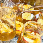 A refreshing autumn cocktail, Sparkling Apple Cider Sangria is made with simple ingredients-prosecco, apple cider, amaretto and club soda. It's a perfect pitcher drink for any occasion.