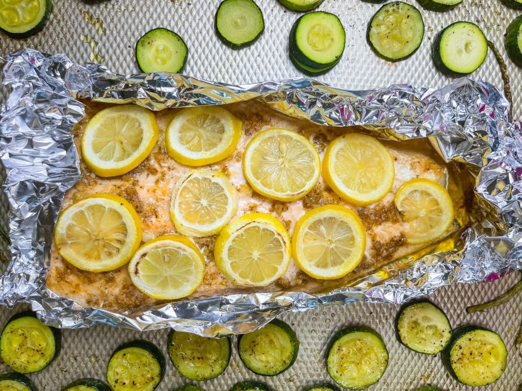 If you're looking for a show-stopping dinner that's quick to prepare and bursting with flavor, Sheet Pan Garlic Butter Salmon is the answer! This one-pan wonder combines tender, flaky salmon with a rich garlic butter sauce, all cooked alongside perfectly roasted vegetables for a complete meal.