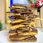 Chocolate Covered Cracker Toffee, often called "Christmas Crack," is an irresistible holiday treat that’s as simple as it is addictive! This sweet-and-salty delight starts with a base of crispy saltine crackers, which are layered on a baking sheet. A rich, buttery caramel sauce is poured over the crackers and baked until bubbly, creating a toffee-like coating that seeps into every nook and cranny.