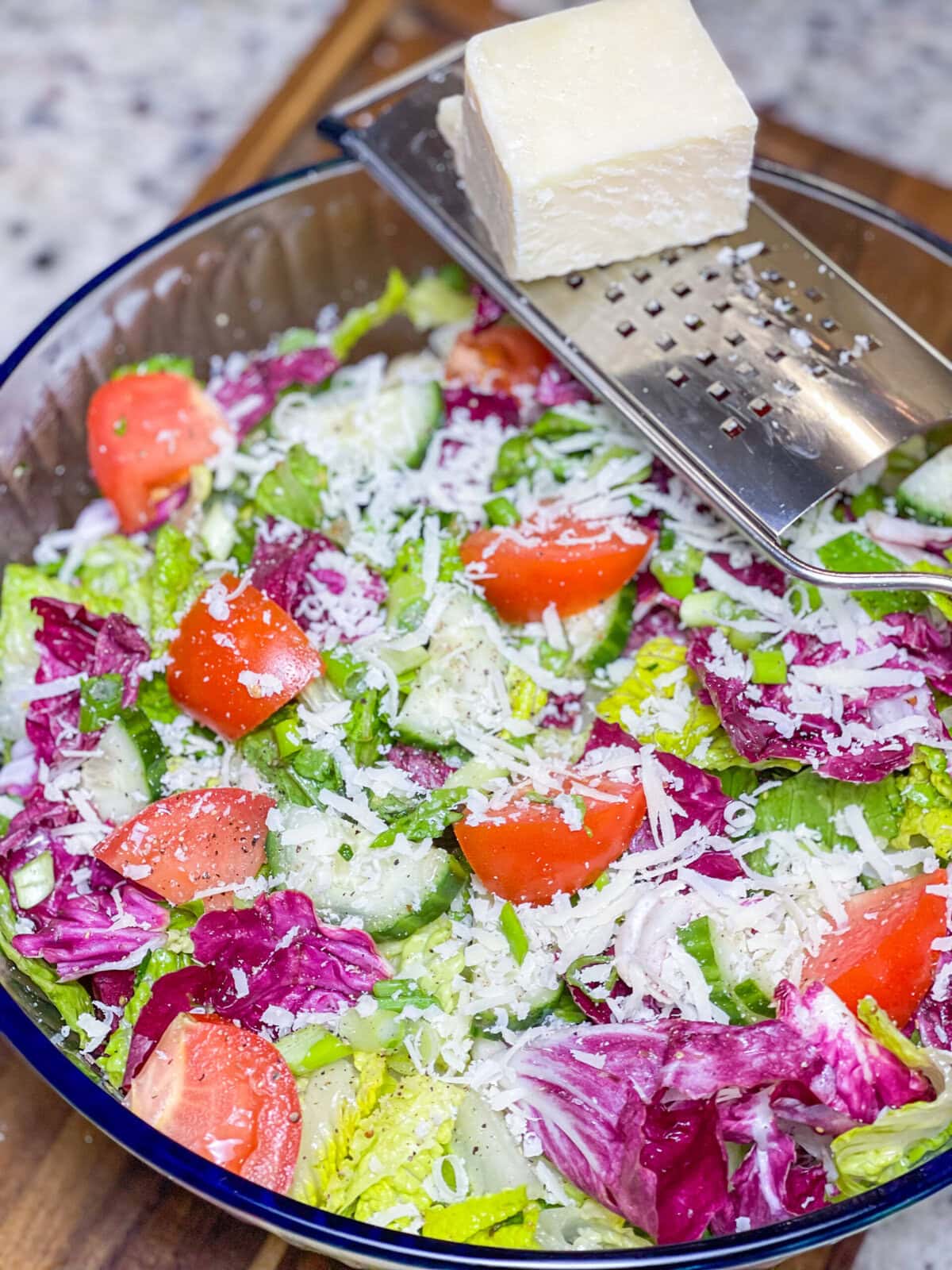 Salad with Lemon Garlic Vinaigrette