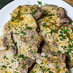 Sheet Pan Ranch Pork Chops are simple pork chops rubbed in a garlic ranch oil and baked to perfection. These are the ultimate weeknight dinner solution—quick, flavorful, and mess-free!